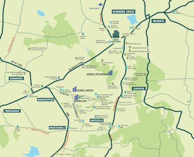 godrej woodscapes location map